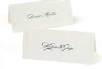 Ivory Pearl Border Printable Place Cards inside Gartner Studios Place Cards Template