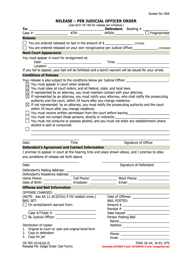 Jail Release Form - Fill Out And Sign Printable Pdf Template | Signnow Within Get Out Of Jail Free Card Template
