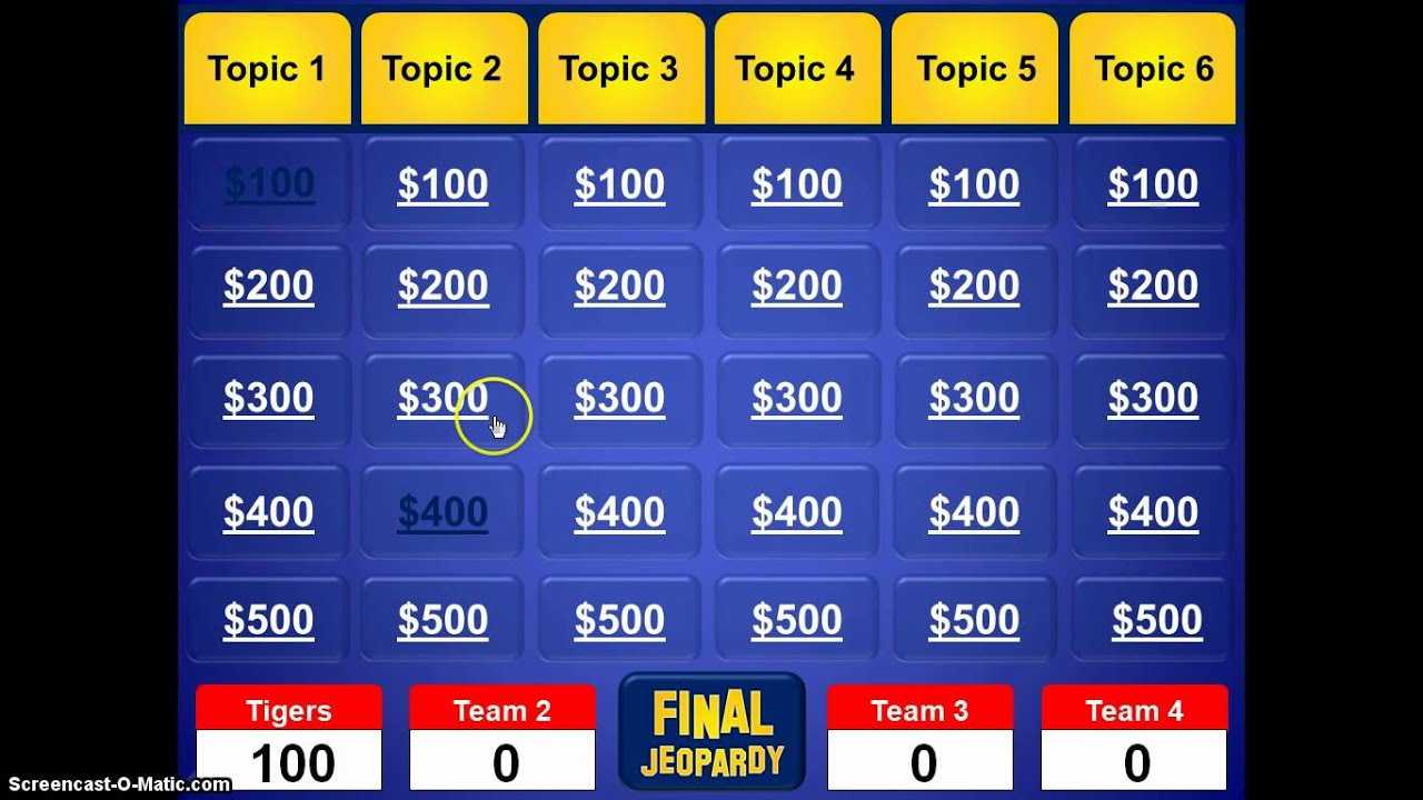 Jeopardy Powerpoint Template – Youtube With Jeopardy Powerpoint Template With Score