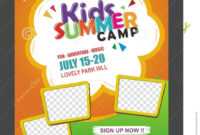 Kids Summer Camp Banner Poster Design Template For Kids with regard to Summer Camp Brochure Template Free Download