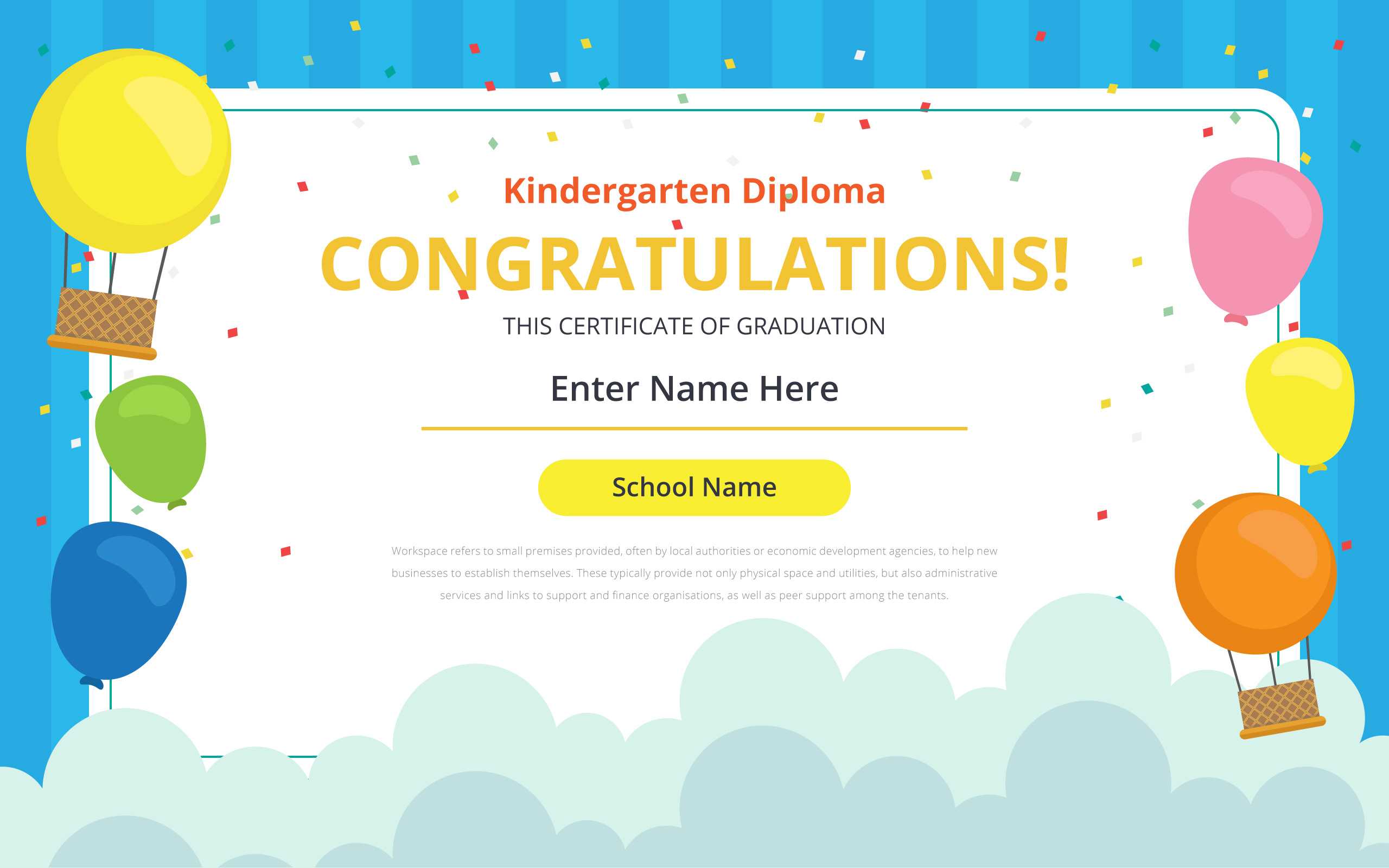 Kindergarten Certificate Free Vector Art – (29 Free Downloads) Throughout Preschool Graduation Certificate Template Free