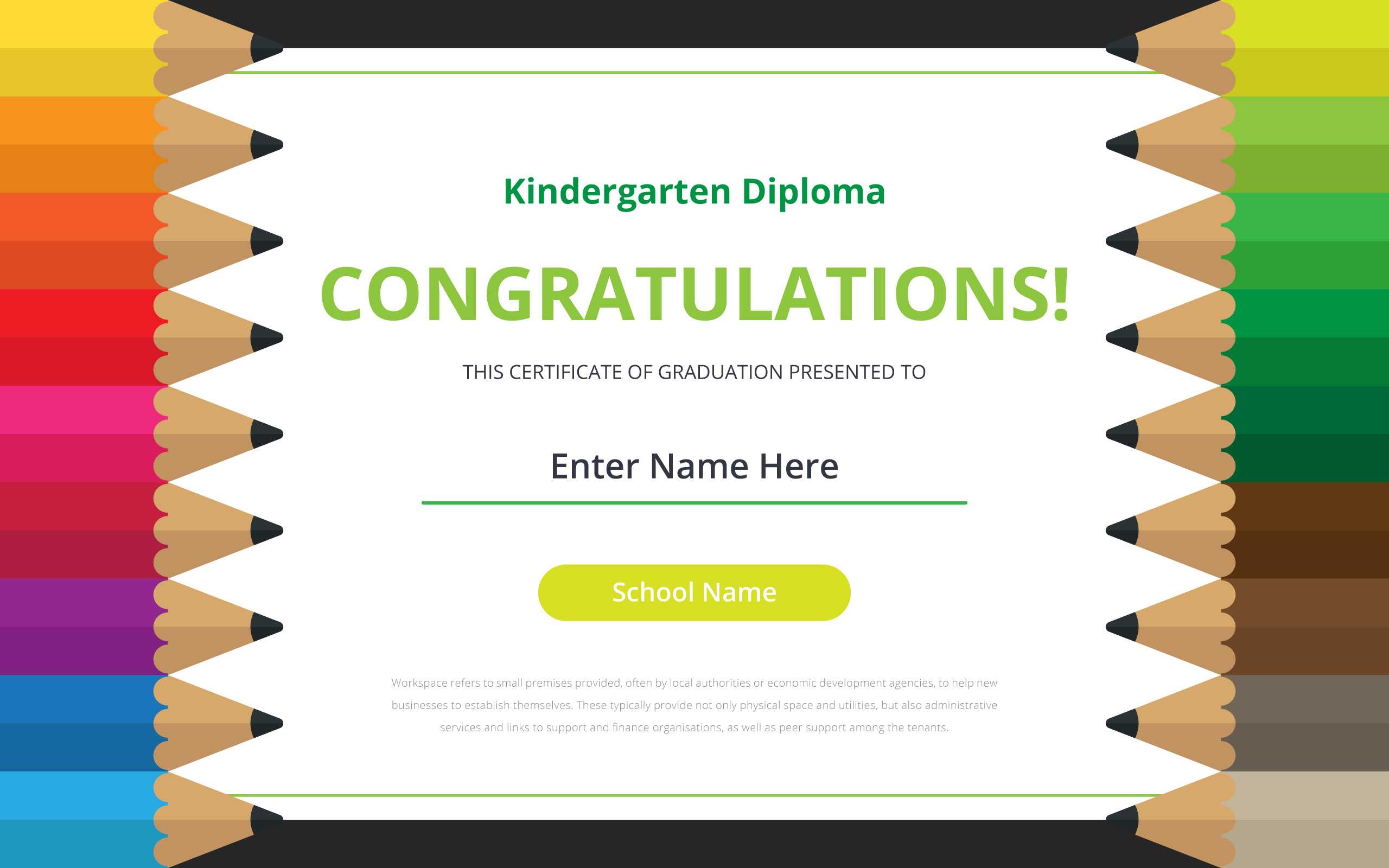 Kindergarten Diploma Certificate Template – Download Free Inside Small Certificate Template