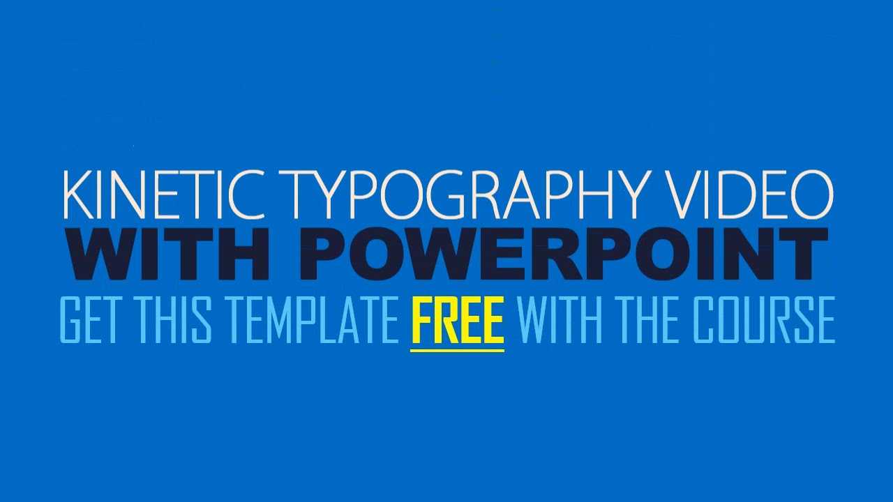 Kinetic Typography Explainer Video With Powerpoint With Regard To Powerpoint Kinetic Typography Template