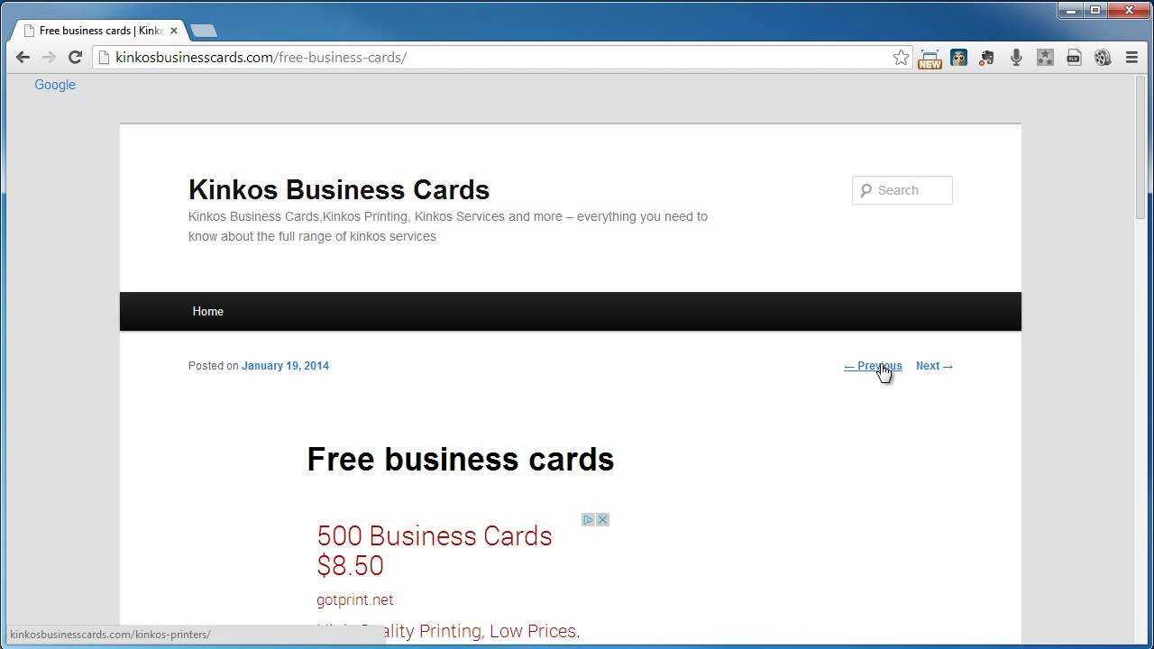 Kinkos Business Cards Inside Kinkos Business Card Template