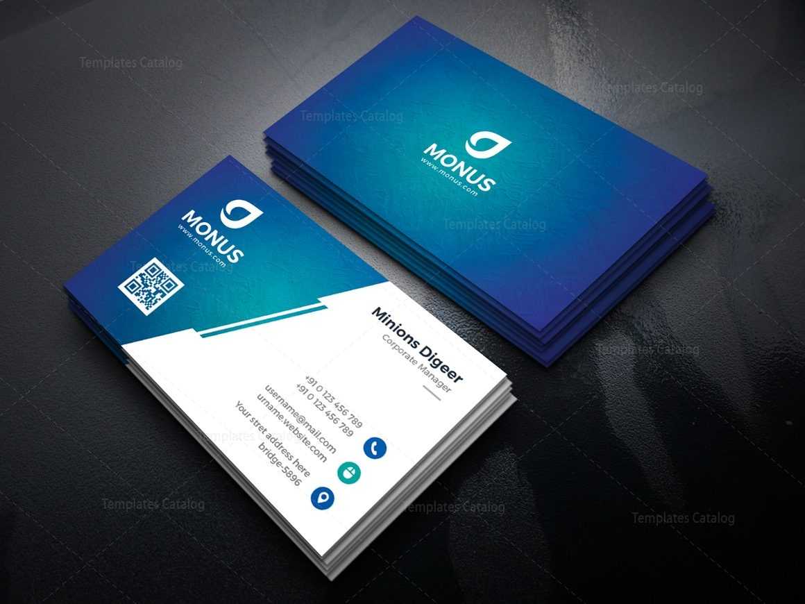 Lagoon Professional Corporate Business Card Template 000946 Pertaining To Professional Name Card Template