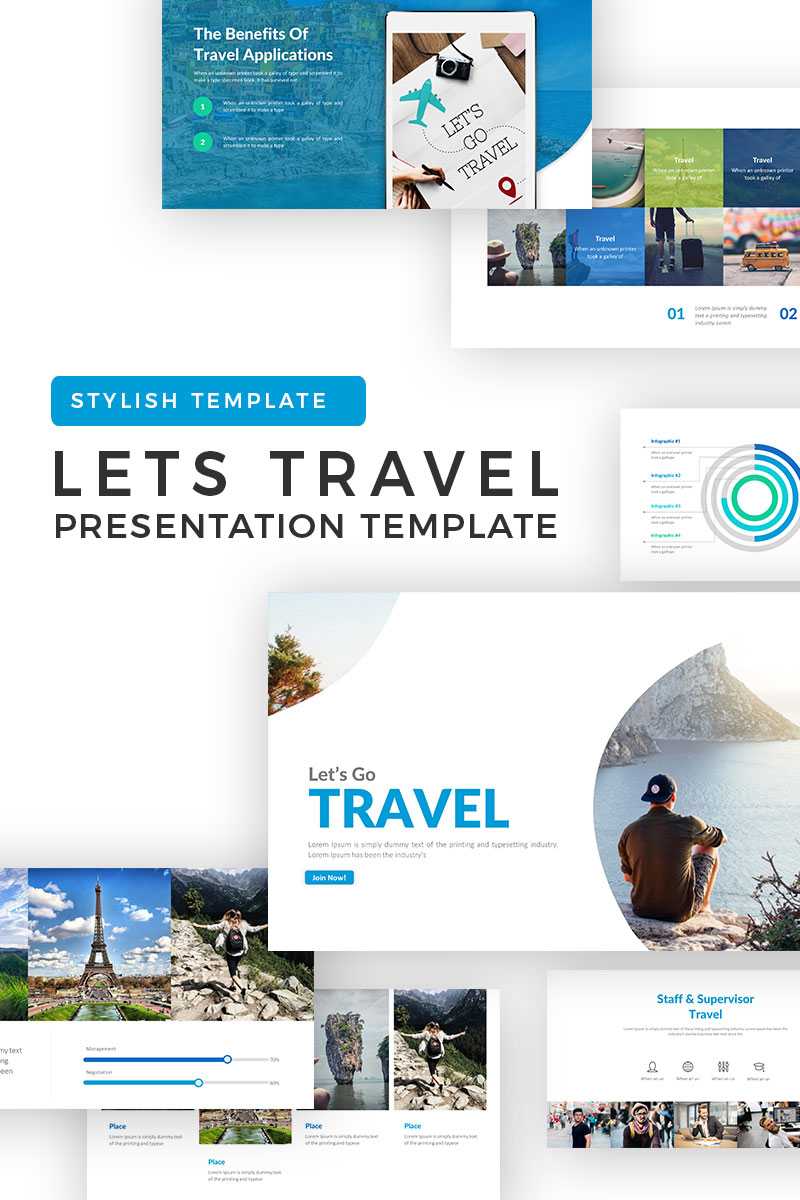 Lets Travel Powerpoint Template For Tourism Powerpoint Template