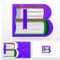 Letter B Logo Design Template. Letter B Made Of Books. Colorful.. Regarding Library Catalog Card Template
