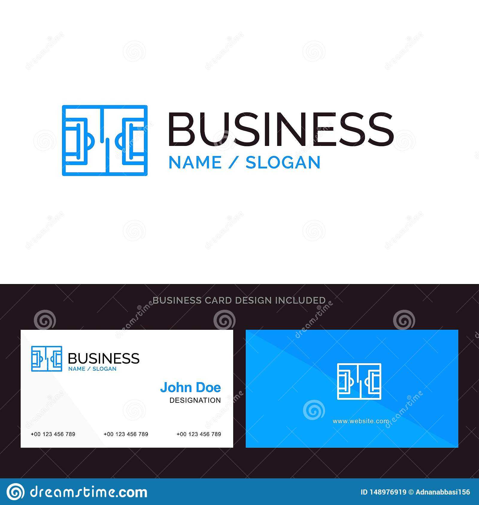 Logo And Business Card Template For Football, Field, Sports Regarding Football Betting Card Template