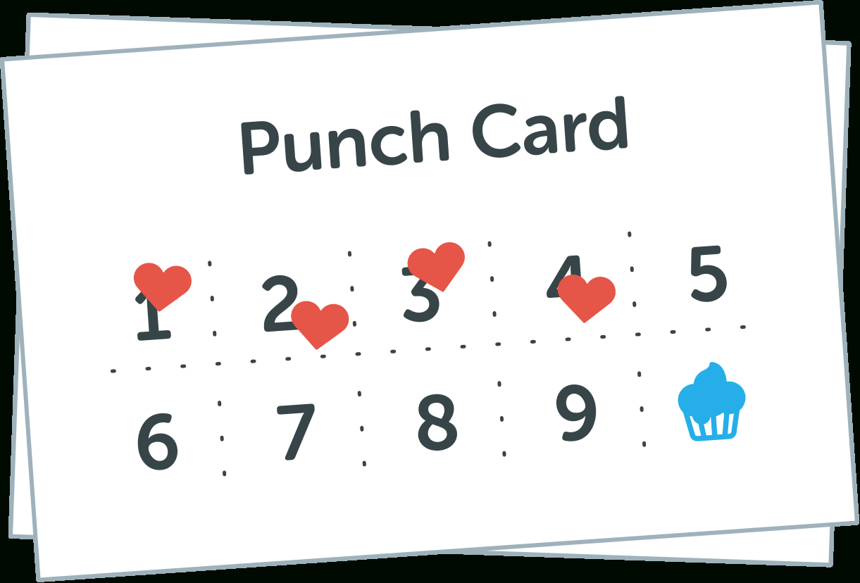 Loyalty Punch Card App | Flok For Business Punch Card Template Free