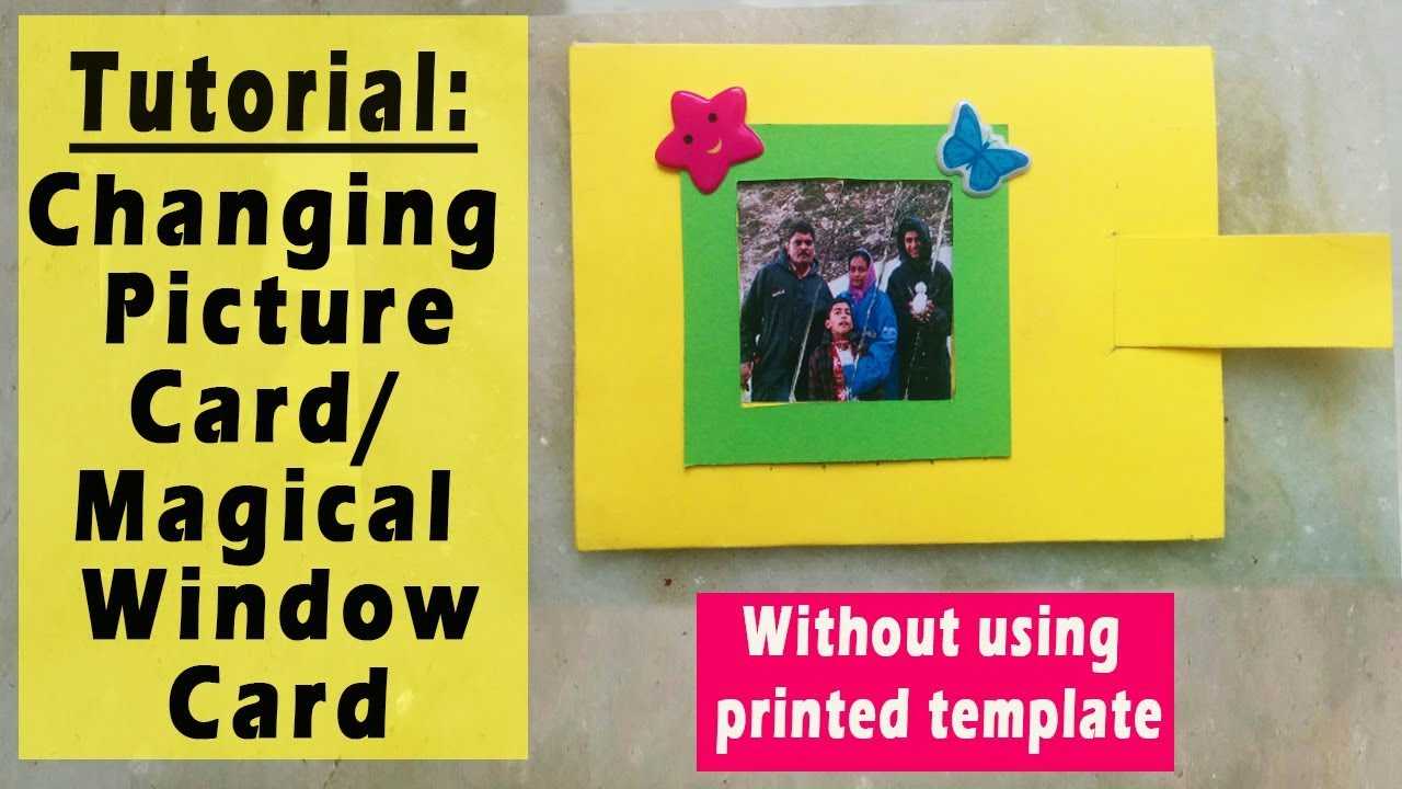 Magical Window/changing Picture Card Tutorial:without Using Printed Template Throughout Boyfriend Report Card Template