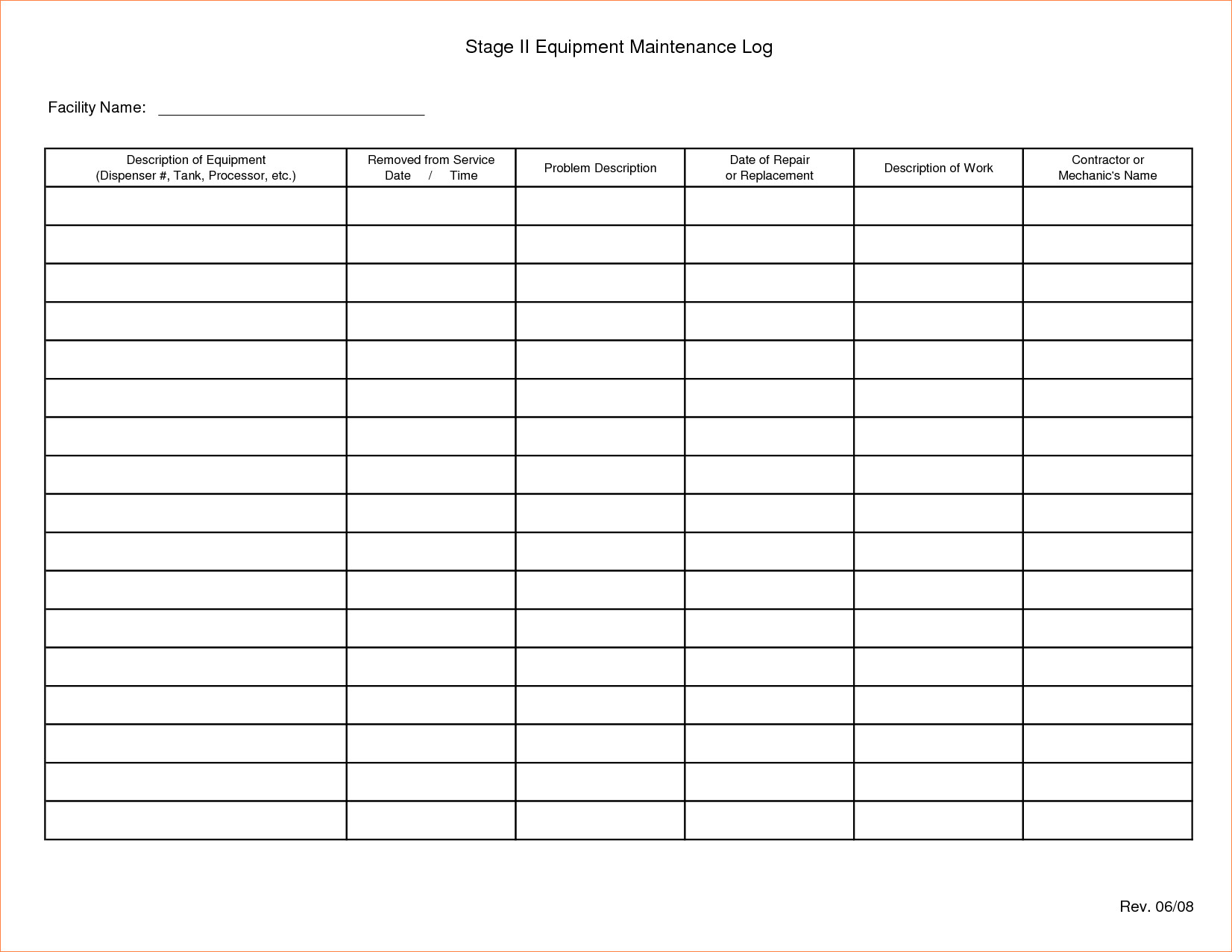 Maintenance T Template Schedule Excel Free Format Building For Mechanics Job Card Template