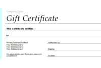Make Your Own Gift Certificate Template Free - Calep pertaining to Company Gift Certificate Template