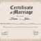 Marriage Certificate Design – Yeppe.digitalfuturesconsortium With Regard To Certificate Of Marriage Template
