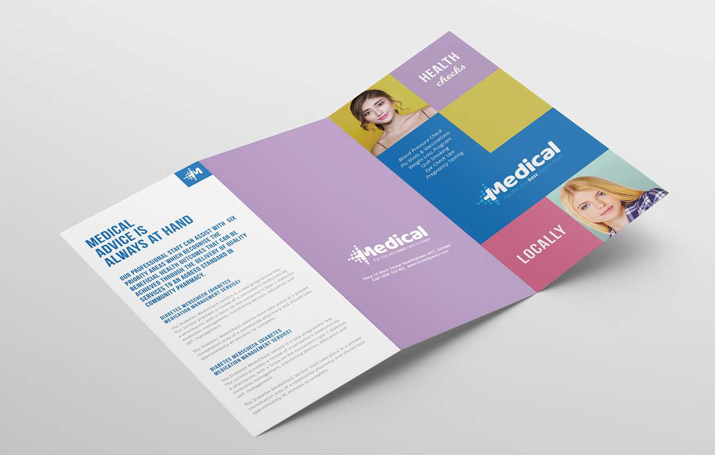 Medical Brochures Templates – Calep.midnightpig.co For Medical Office Brochure Templates