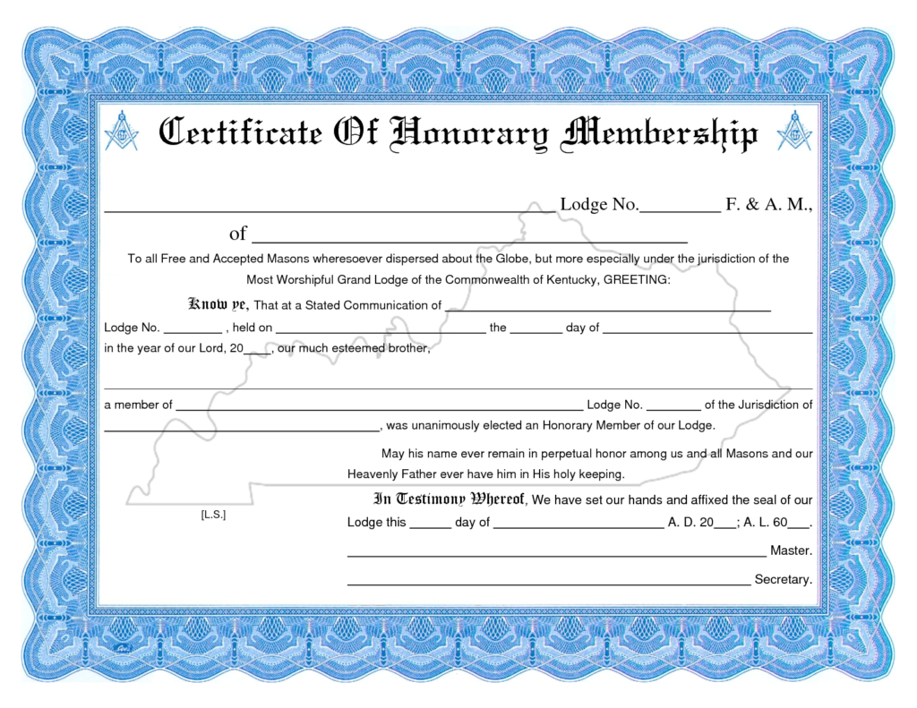Membership Certificate Template | Certificate Templates For Llc Membership Certificate Template Word