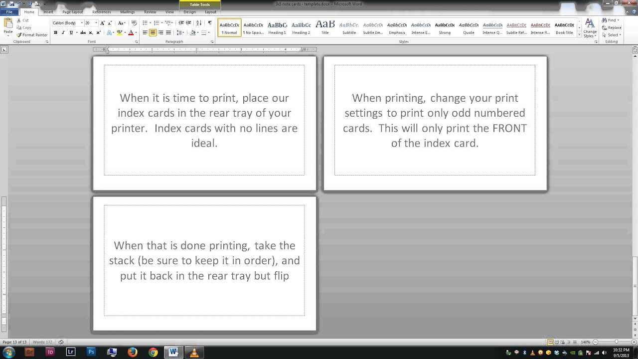 Microsoft Word Index Card Template - Balep.midnightpig.co With Microsoft Word Note Card Template
