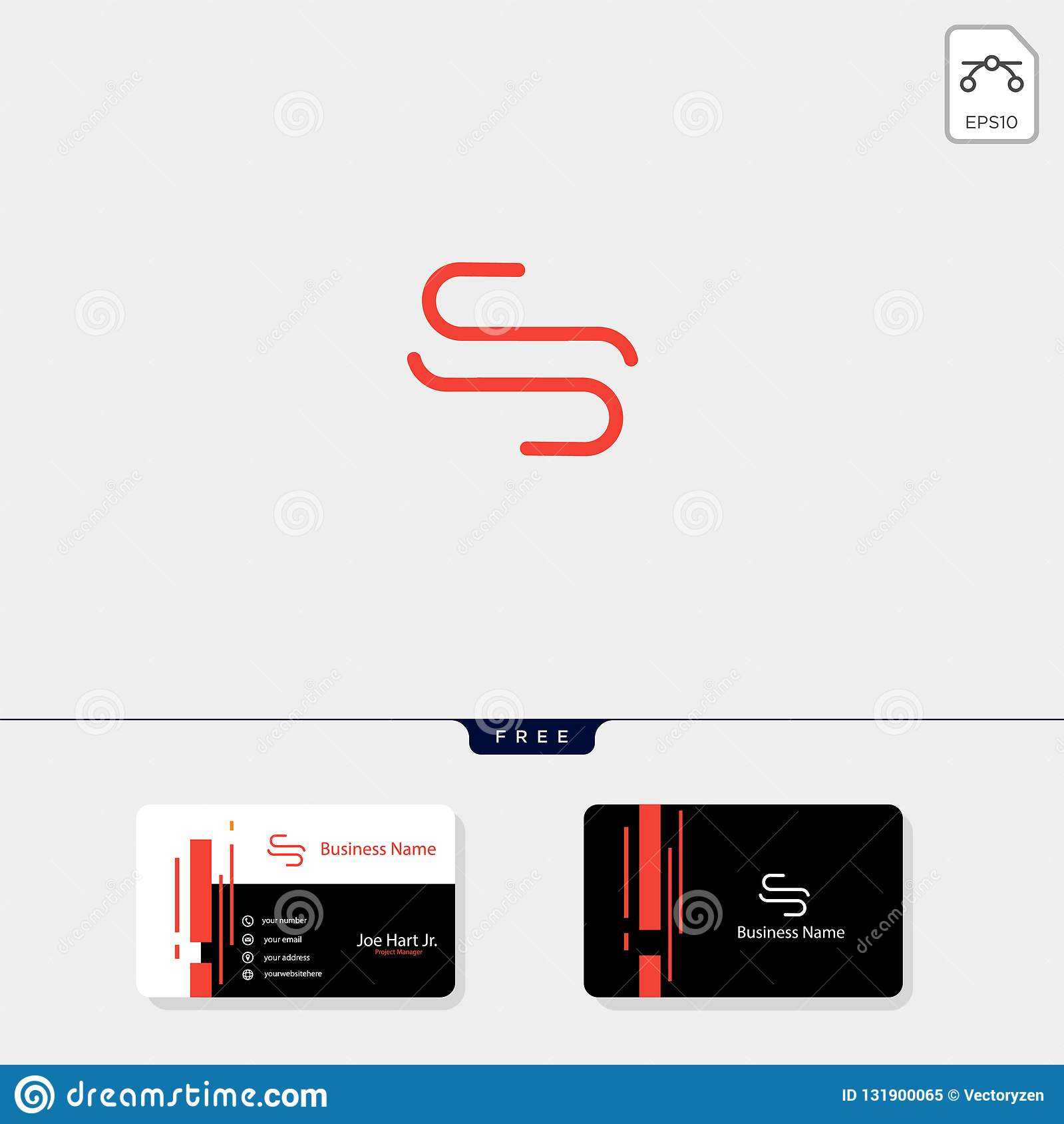 Minimal S Or Ss Initial Creative Logo Template Vector Intended For Ss Card Template