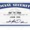 Mock Up Of A Social Security Card Done In Photoshop For Social Security Card Template Photoshop