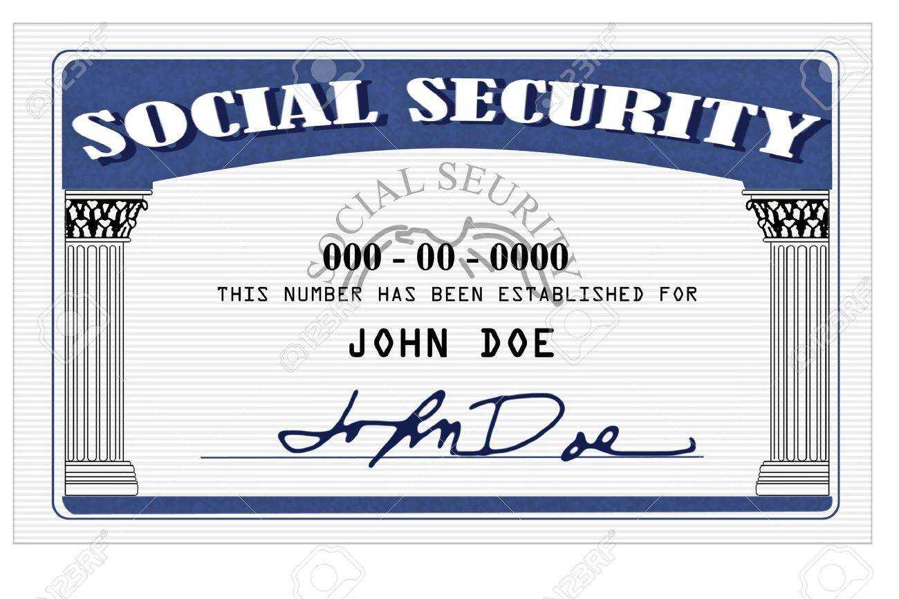 Mock Up Of A Social Security Card Done In Photoshop For Social Security Card Template Photoshop