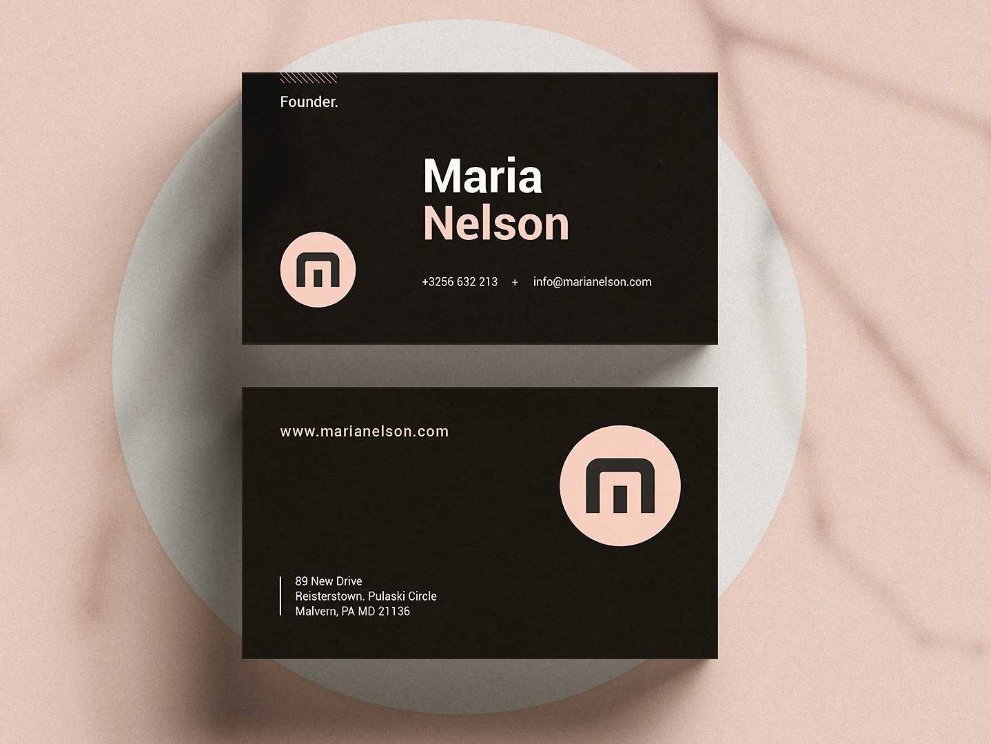 Modern Business Card | Ms Wordbusiness Cards On Dribbble Inside Microsoft Office Business Card Template