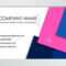 Modern Business Card Template. Business Cards With Company Logo Inside Call Card Templates