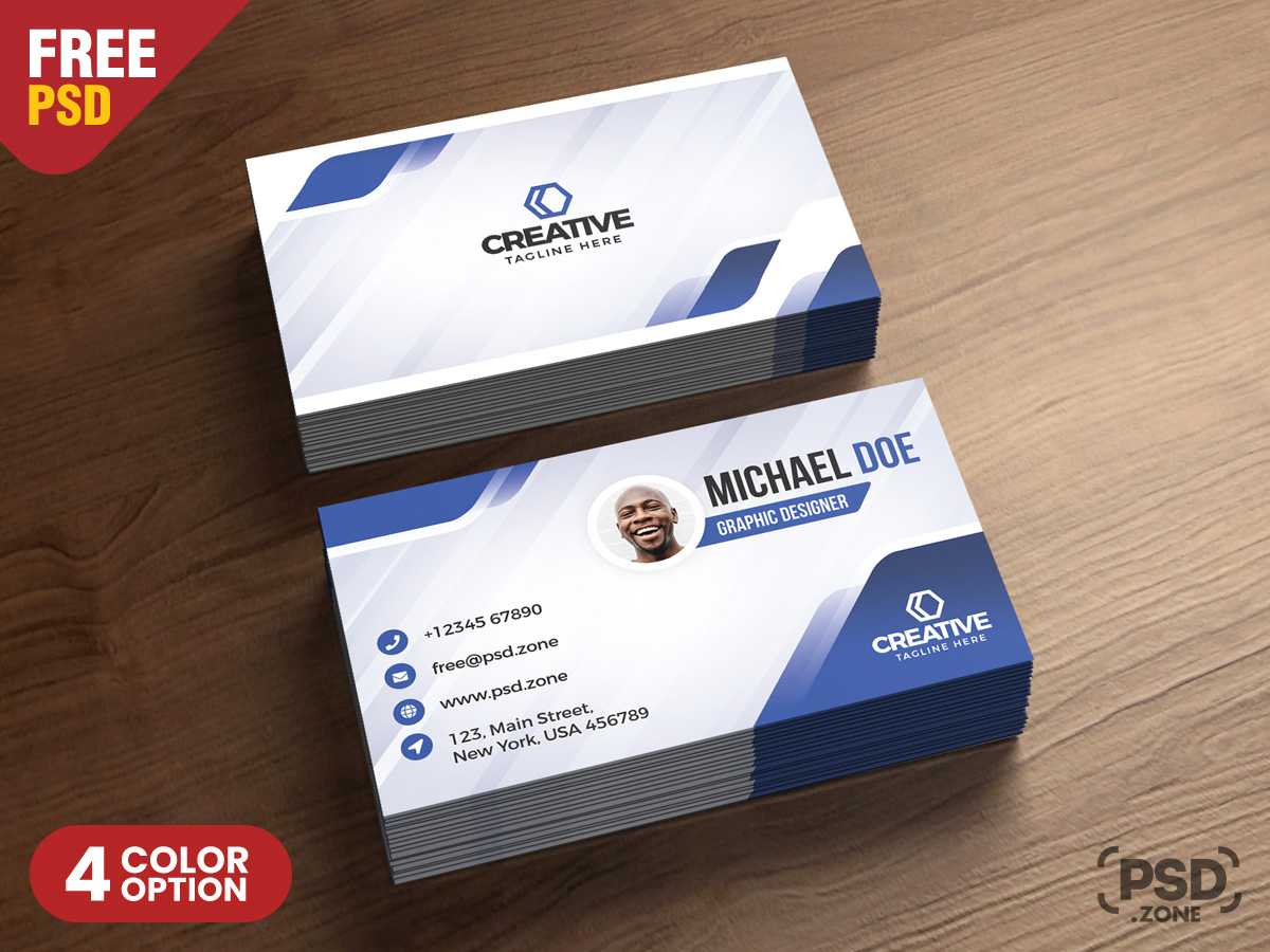 Modern Business Cards Design Psd – Psd Zone With Modern Business Card Design Templates
