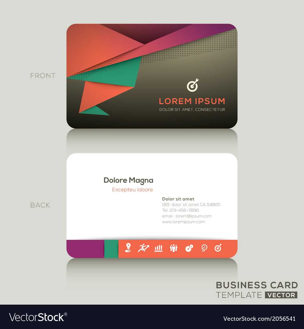 Modern Business Cards Design Template Regarding Designer Visiting Cards Templates