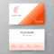 Modern Presentation Card With Company Icon. Vector Business Card.. In Microsoft Office Business Card Template