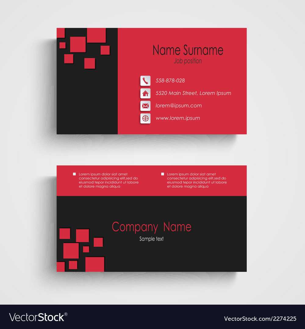 Modern Sample Business Card Template Throughout Advertising Card Template