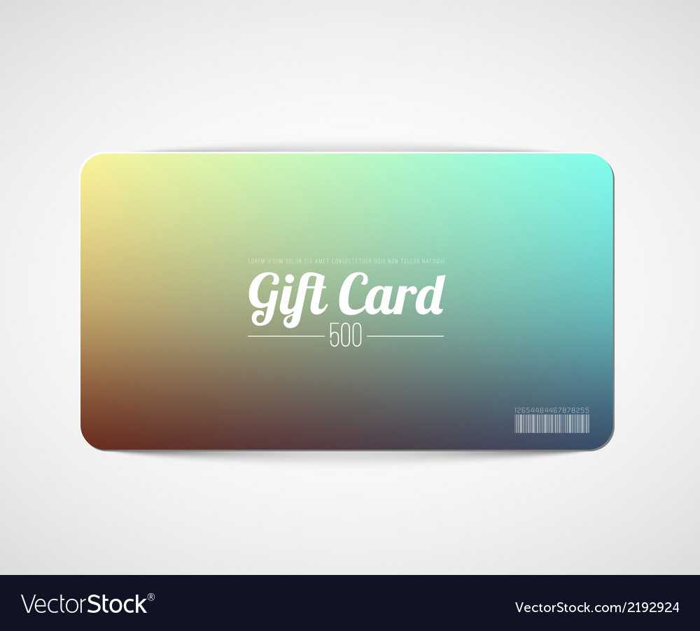 Modern Simple Gift Card Template Intended For Gift Card Template Illustrator