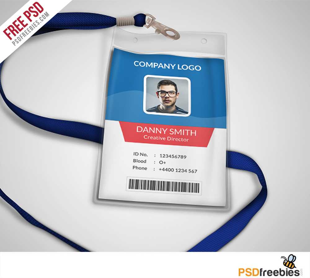 Multipurpose Company Id Card Free Psd Template | Psdfreebies Intended For Template For Id Card Free Download