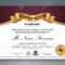 Multipurpose Professional Certificate Template Design For Print In Professional Award Certificate Template