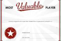 Mvp Certificate Template - Falep.midnightpig.co intended for Player Of The Day Certificate Template
