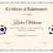 National Youth Football Certificate Template Regarding Soccer Certificate Templates For Word