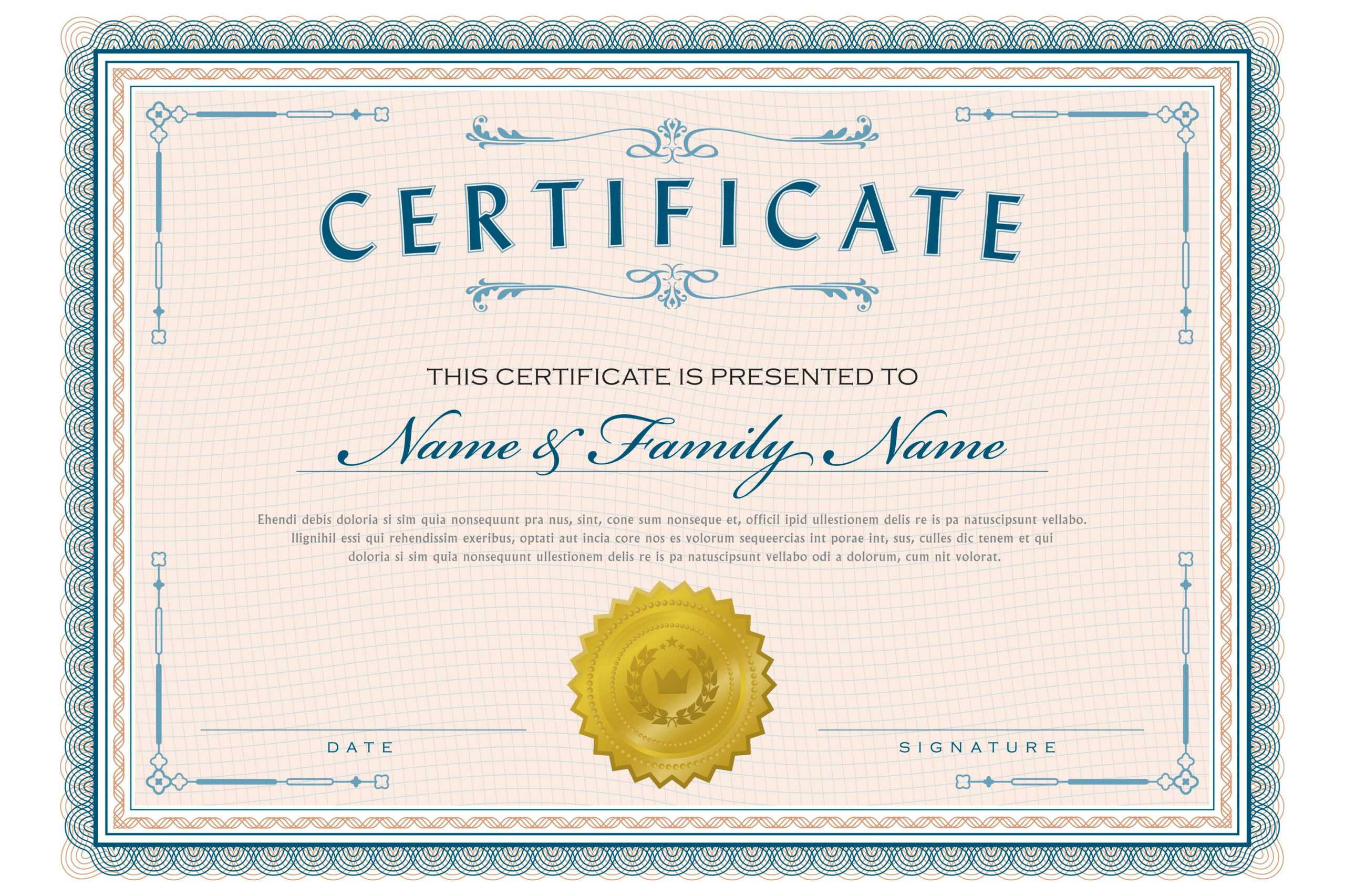 Necessary Parts Of An Award Certificate Pertaining To Golf Certificate Templates For Word
