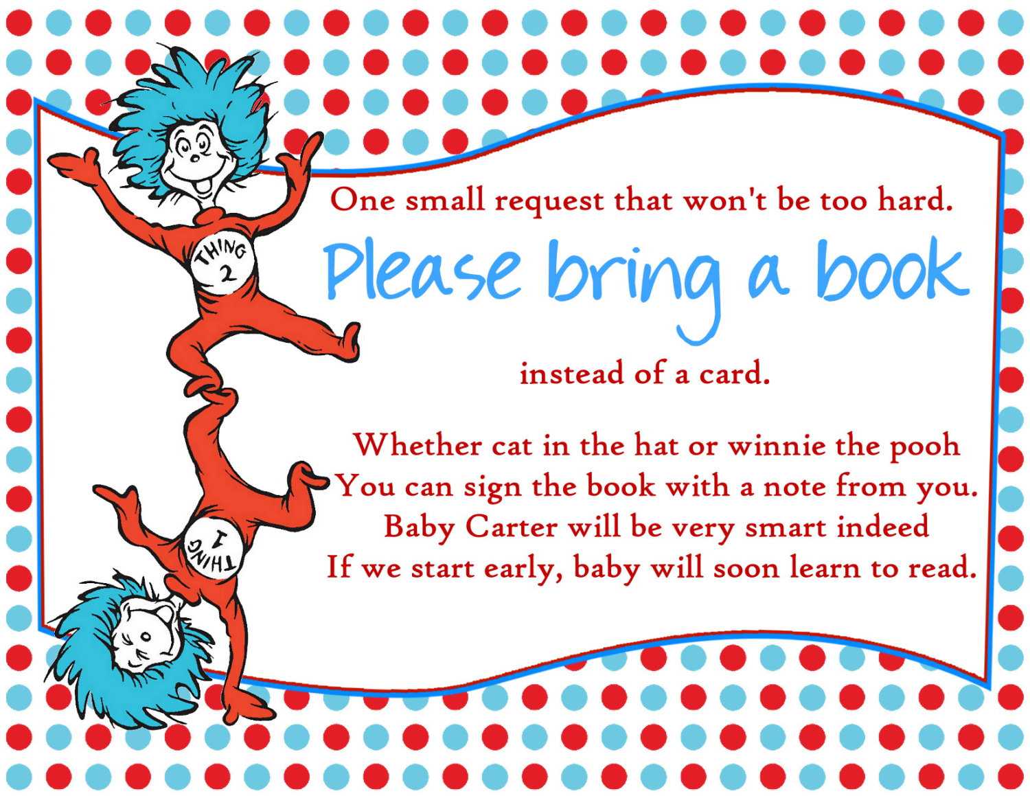 New Dr Suess Baby Shower Download Free Printable Seuss Throughout Dr Seuss Birthday Card Template
