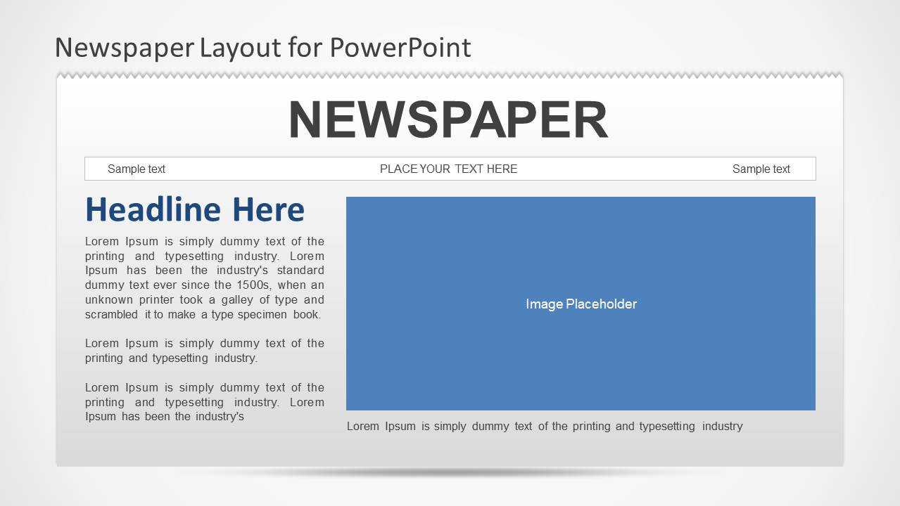 Newspaper Powerpoint Template Pertaining To Newspaper Template For Powerpoint