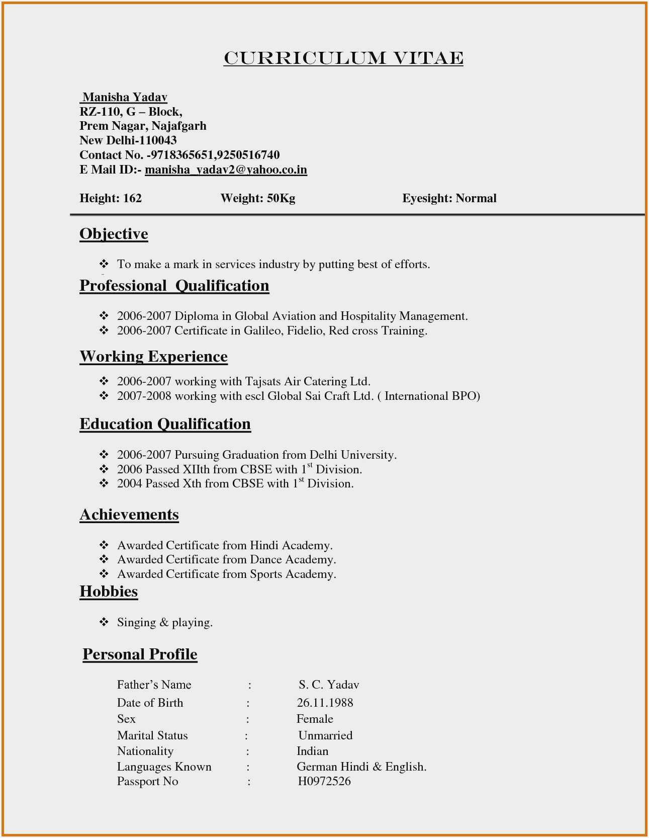 Normal Resume Format In Word Download – Resume : Resume With Regard To Award Certificate Templates Word 2007