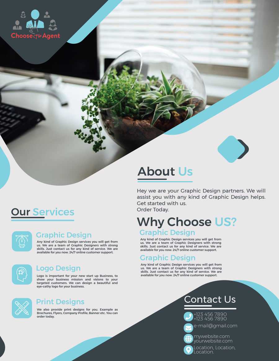 One Page Flyer Templates – Dalep.midnightpig.co For One Page Brochure Template