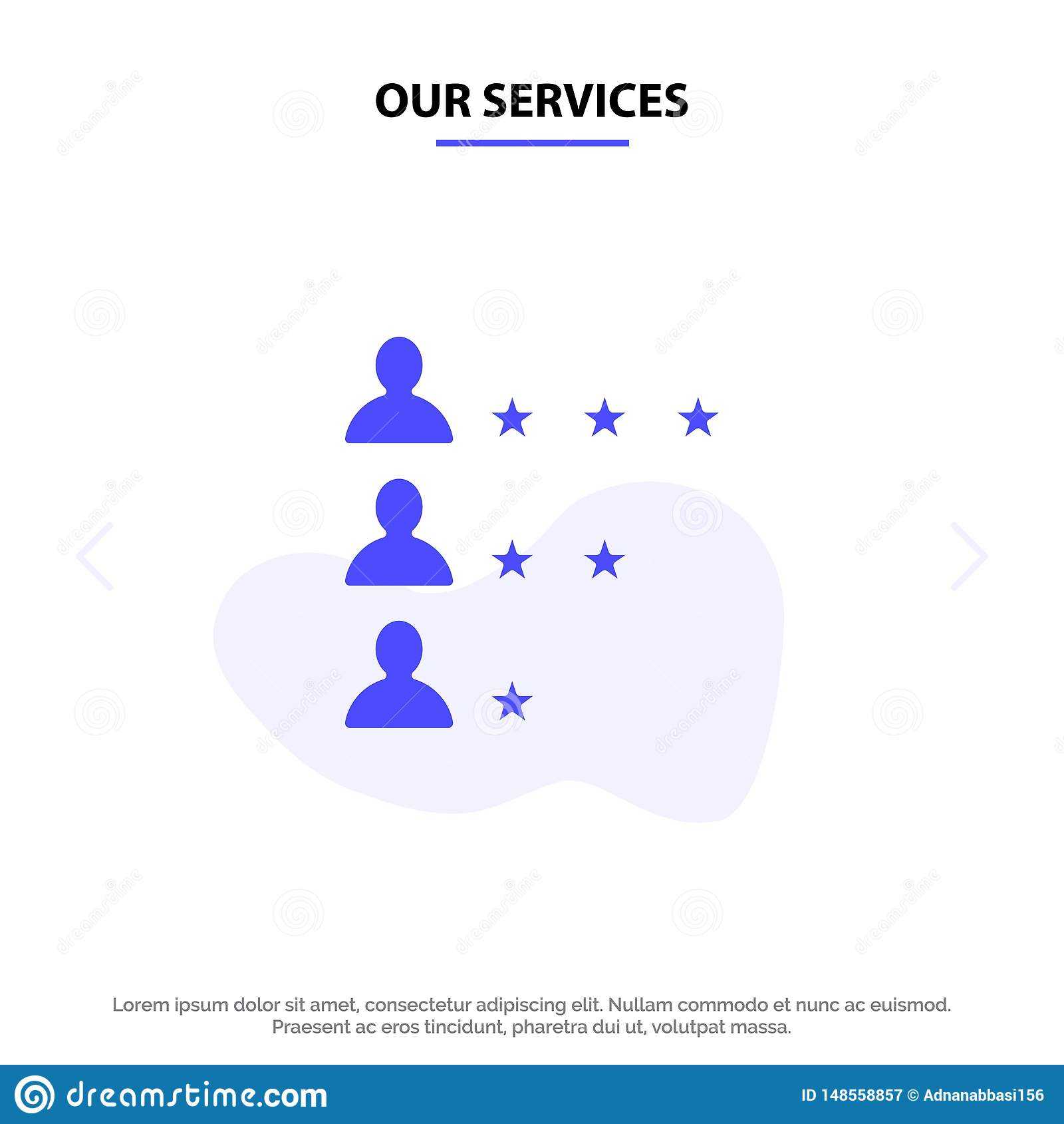 Our Services Business, Job, Find, Network Solid Glyph Icon Within Service Job Card Template
