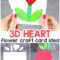 Paper Heart Flower – Calep.midnightpig.co For 3D Heart Pop Up Card Template Pdf