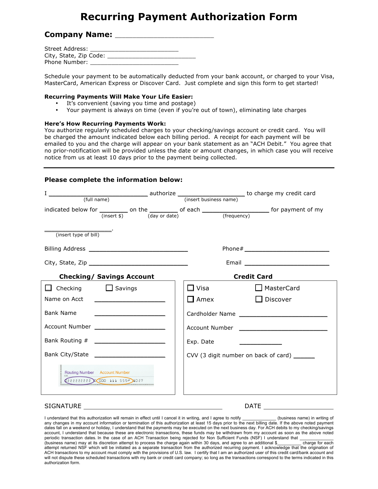 Payment Authorization Form Template – Dalep.midnightpig.co Throughout Credit Card Payment Form Template Pdf