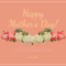 Peach Happy Mother's Day Card Template Intended For Mothers Day Card Templates