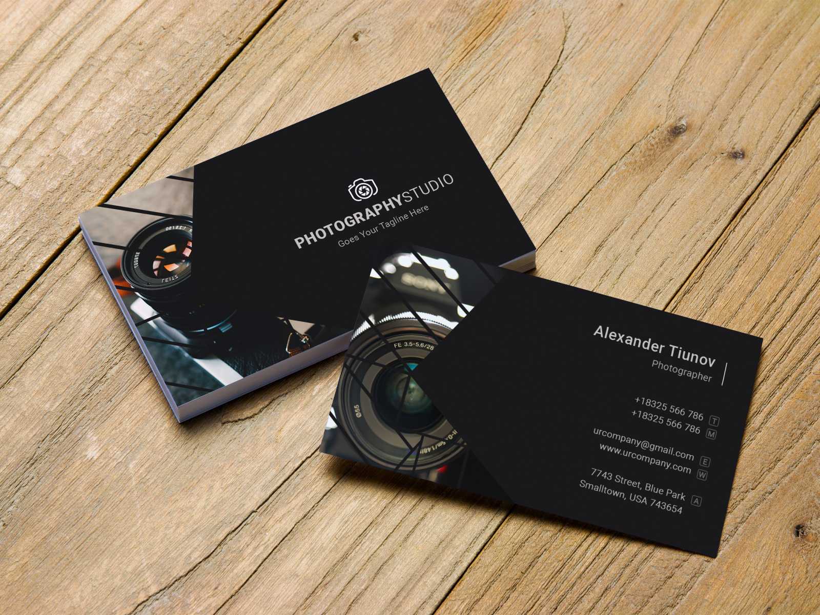 Photography Business Cardtapu Sen On Dribbble In Free Business Card Templates For Photographers