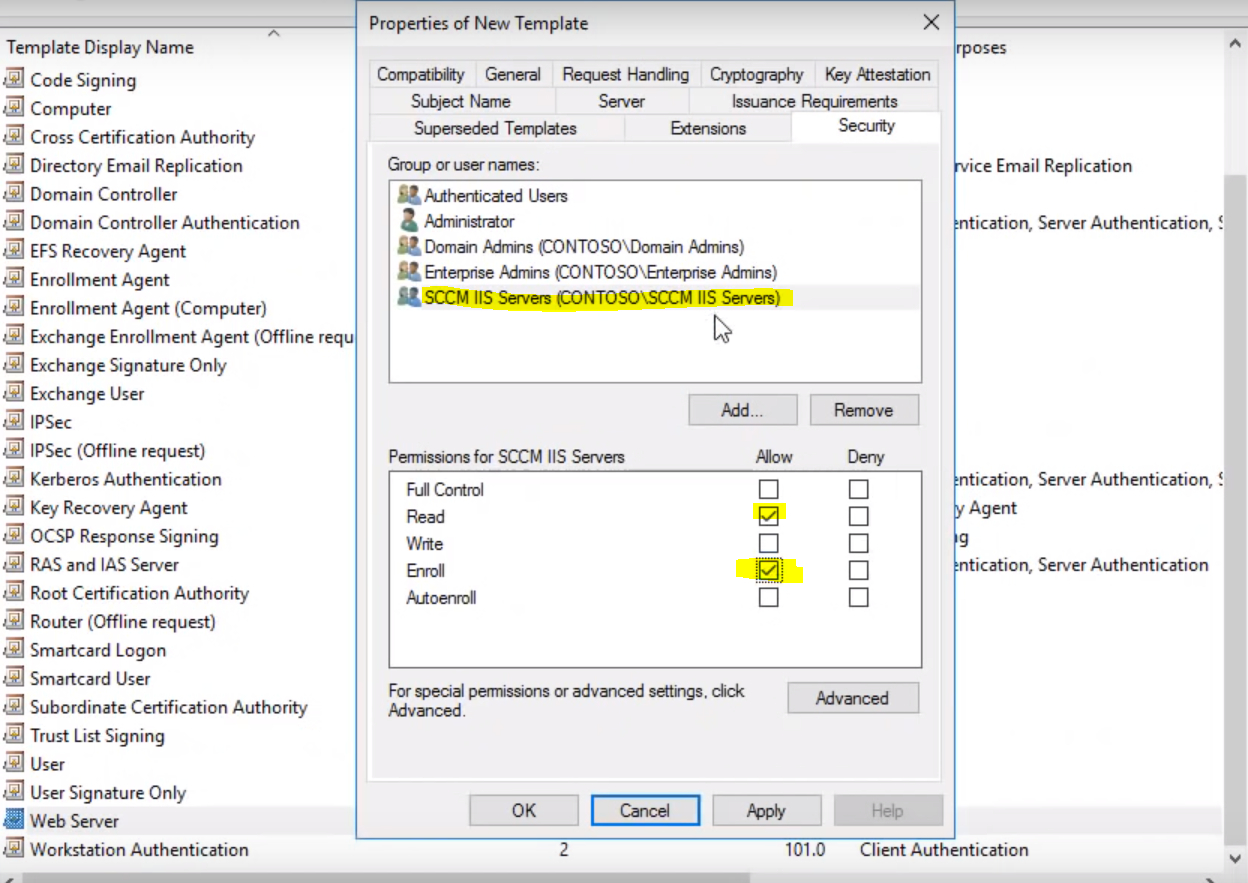 Pki Certificate Requirement For Sccm - Hashmat It Nerd Pertaining To Workstation Authentication Certificate Template