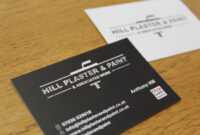 Plastering Business Cards Design - Yeppe with Plastering Business Cards Templates