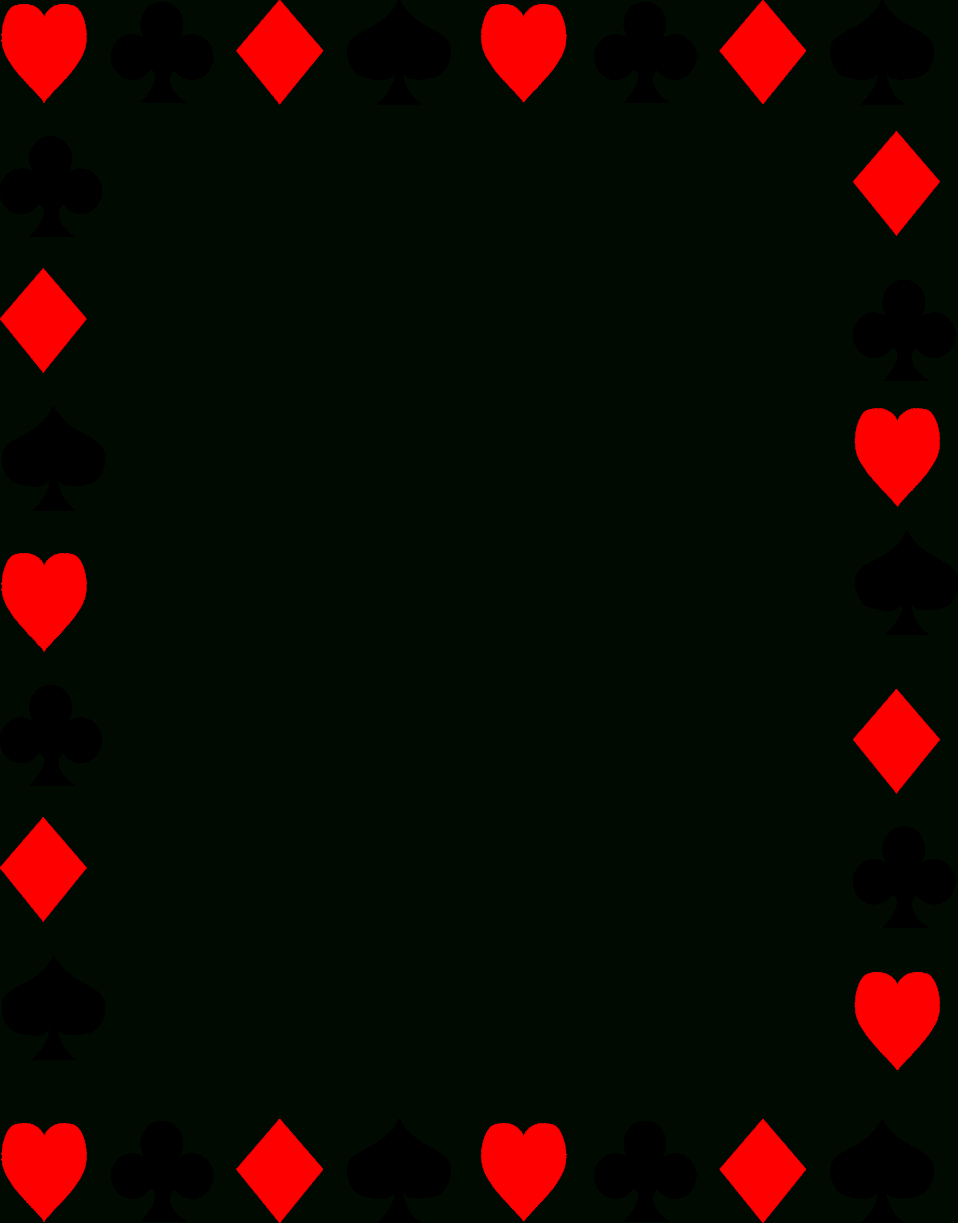Playing Cards Clipart Border Regarding Free Printable Playing Cards Template