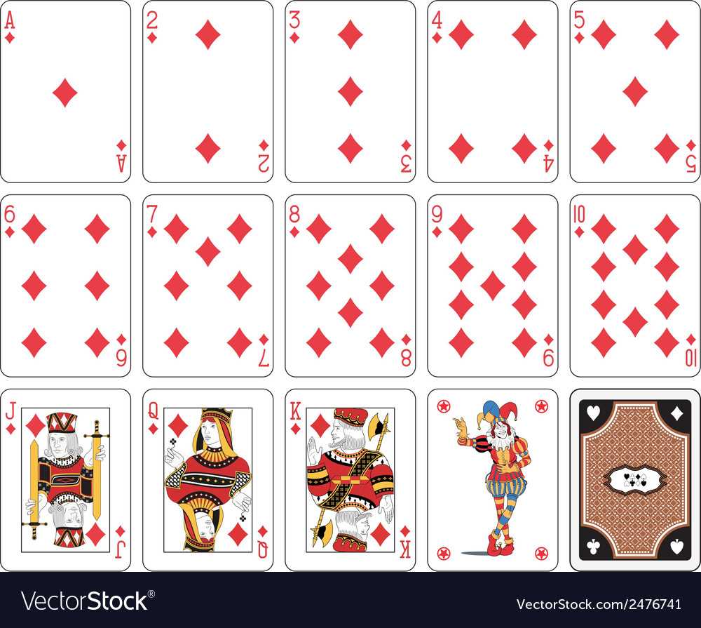 Playing Cards Diamond Suit Joker Pertaining To Playing Card Template Illustrator