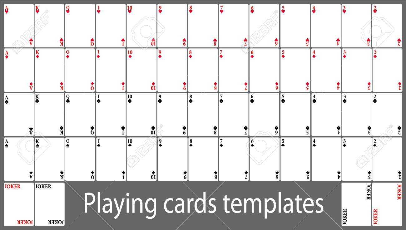 Playing Cards Template - Calep.midnightpig.co For Free Printable Playing Cards Template