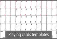 Playing Cards Template - Calep.midnightpig.co inside Deck Of Cards Template